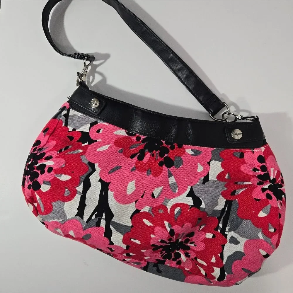 thirty-one pink floral‎ shoulder bag